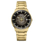 MIDO Commander Gradient Black See-Through Dial - Stainless Steel Watch with Gold-Color PVD Coating- 40mm