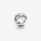 June White Mother of Pearl Eternity Circle Charm