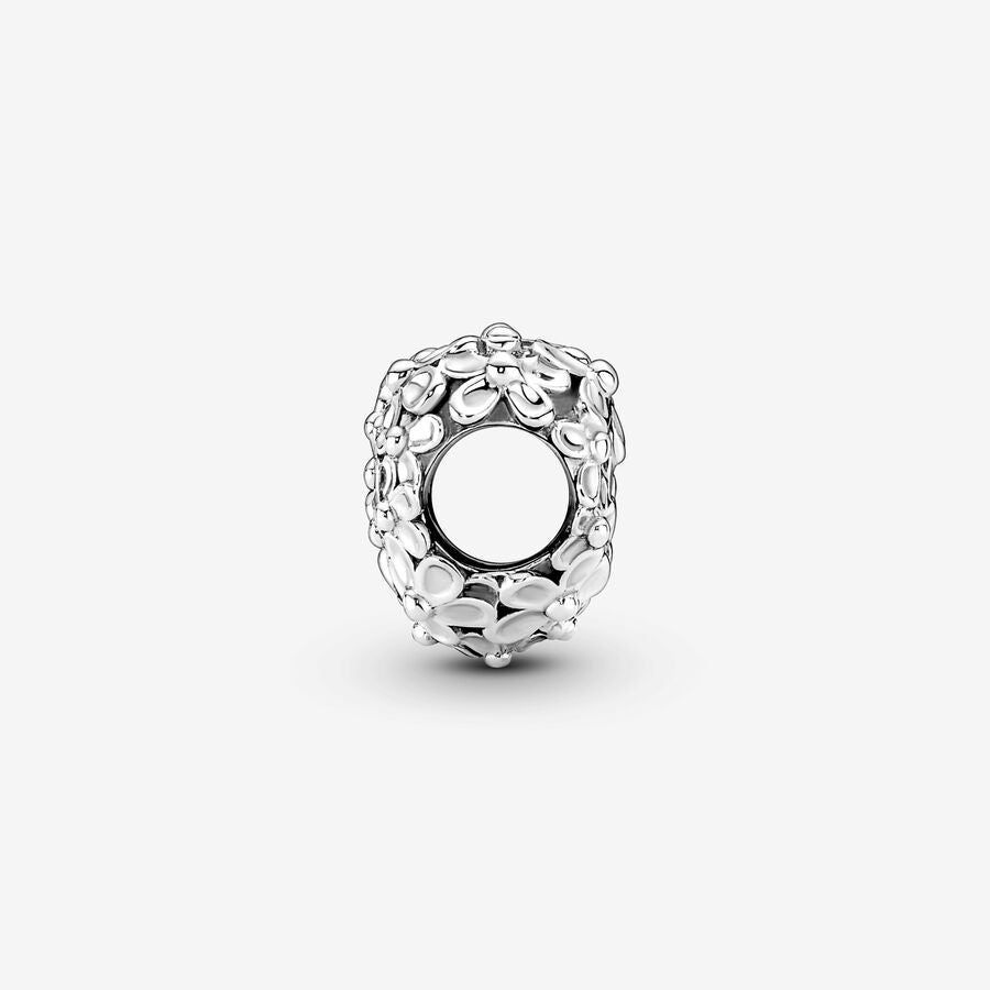 Mom Daisy Heart Charm