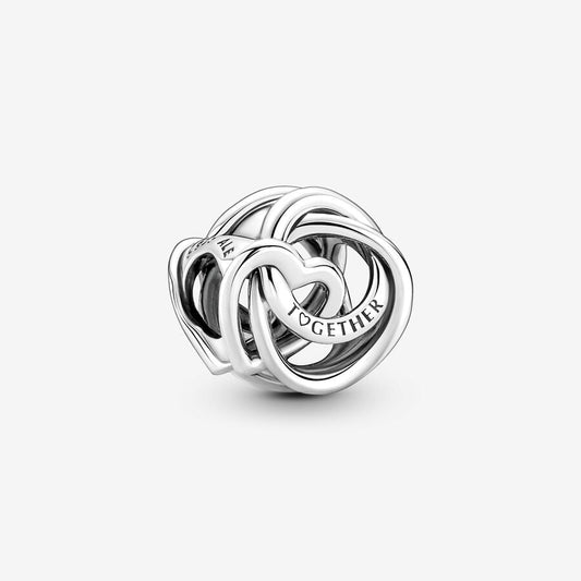 Family Always Encircled Heart Charm