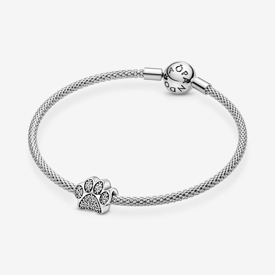 Sparkling offers Paw Print Charm