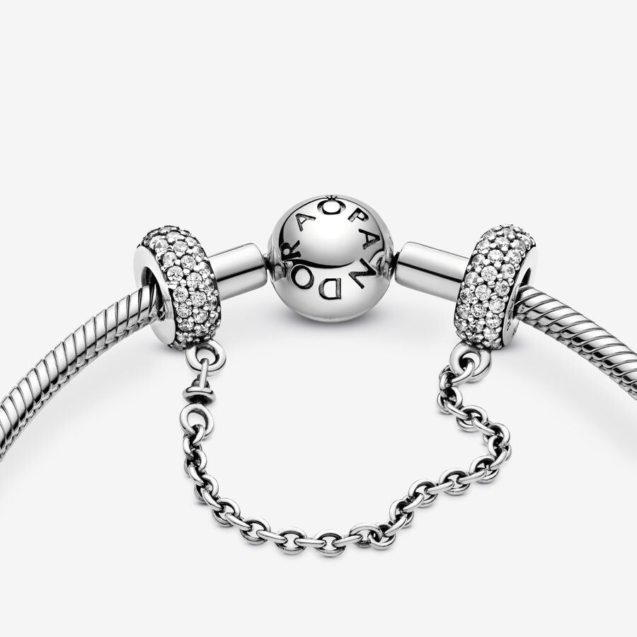 Charm bracelet safety chain sales