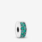 Teal Pavé Clip Charm