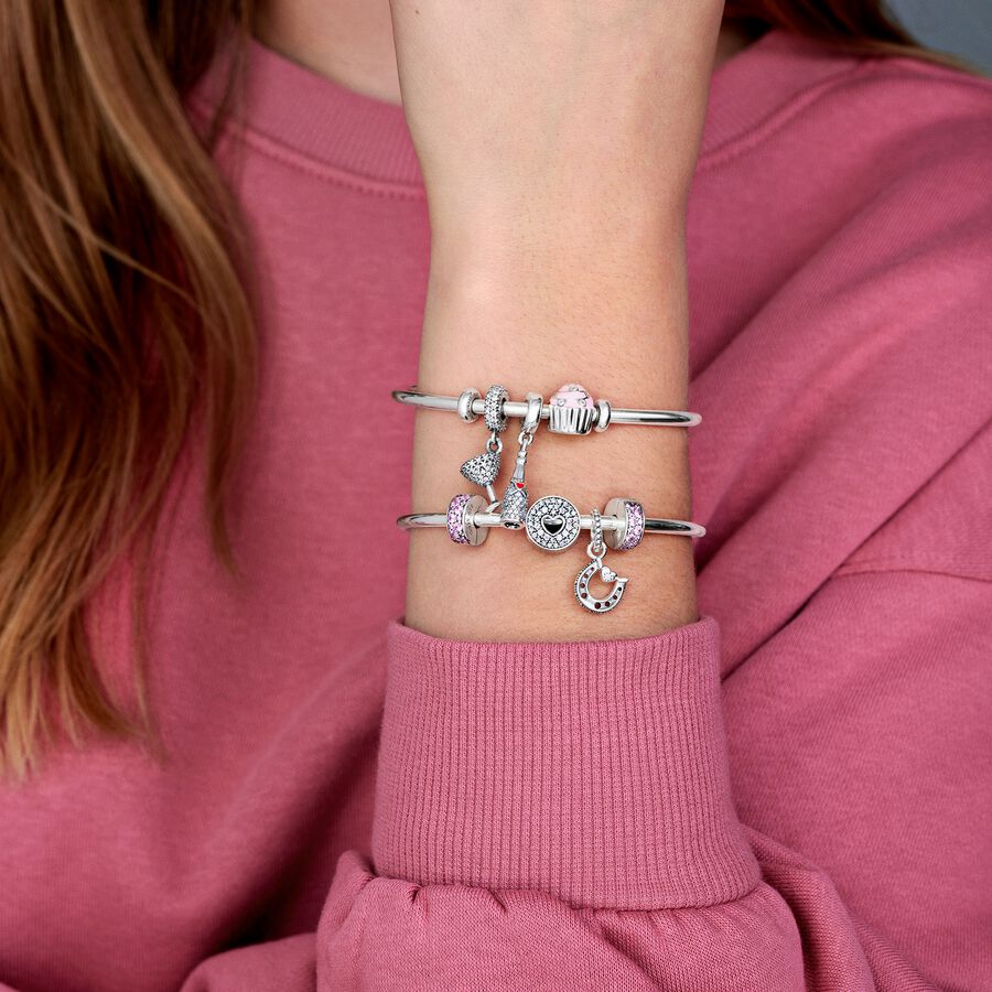 Pink Pavé Clip Charm
