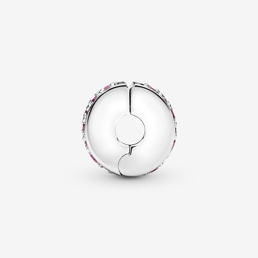 Pink Pavé Clip Charm