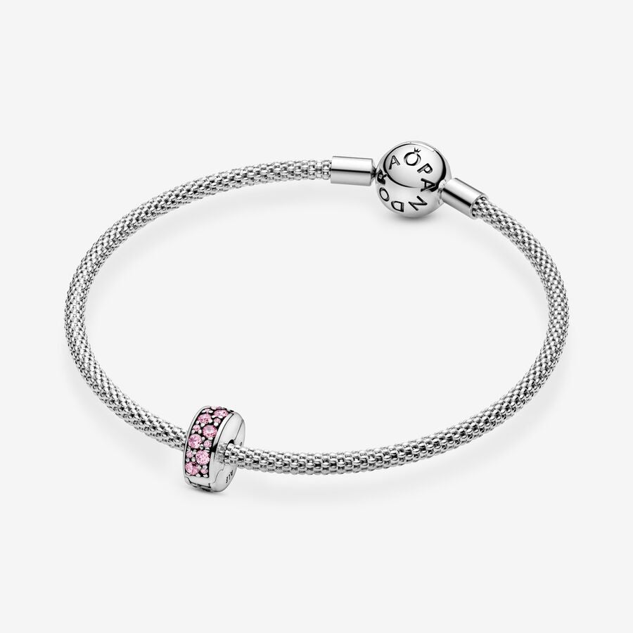 Pink Pavé Clip Charm