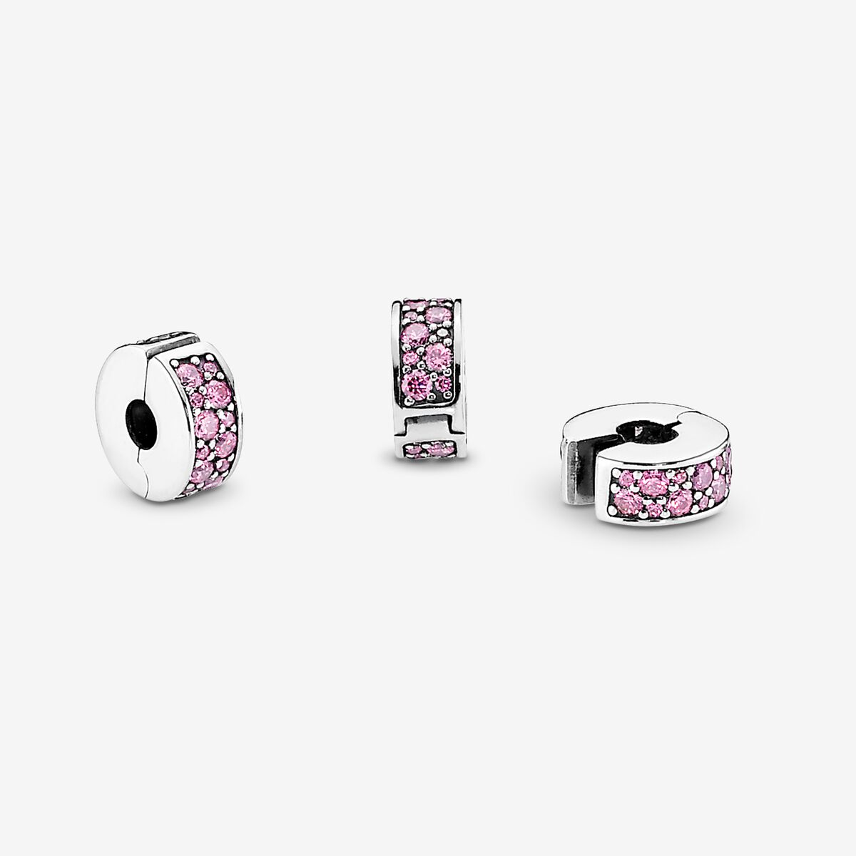Pink Pavé Clip Charm