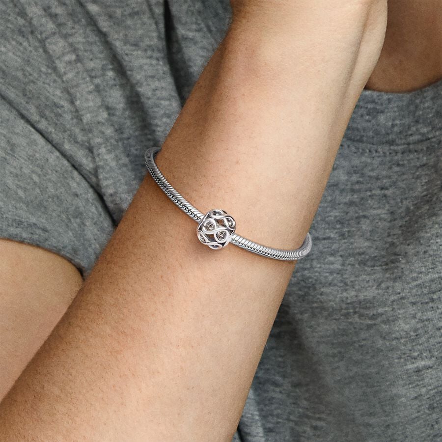 Openwork Infinity Charm