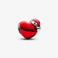 Metallic Red Christmas Heart Charm