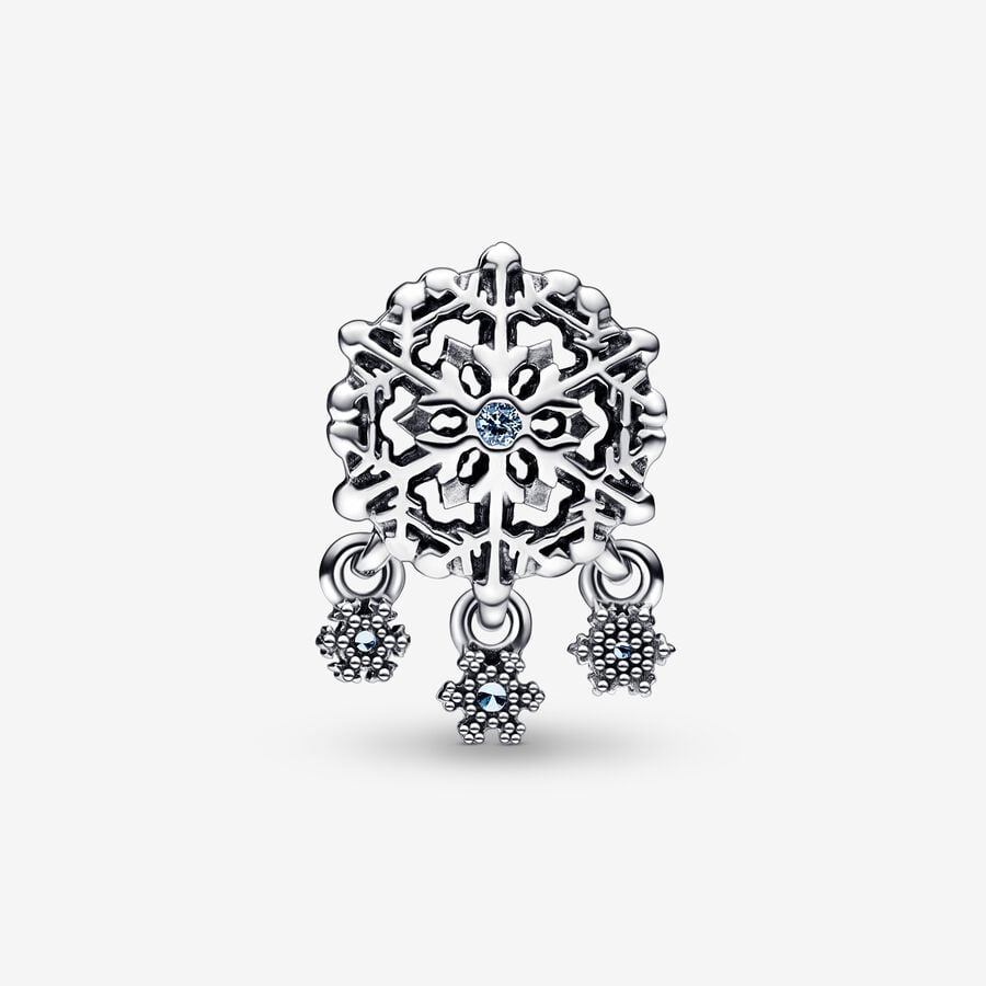 Icy Snowflake Drop Charm