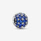 Sparkling Pavé Round Blue Charm