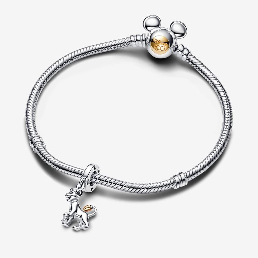 PANDORA 593061c00-19 Mickey Mouse Bracelet in Metallic | Lyst UK