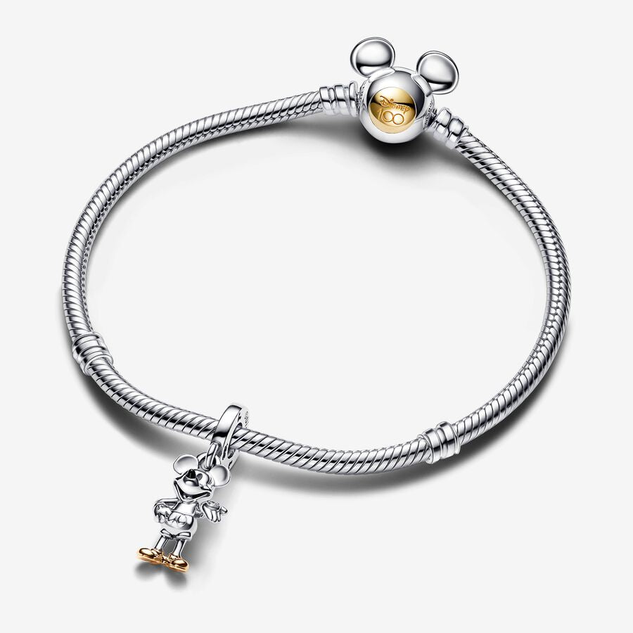 Disney 100th Anniversary Mickey Mouse Lab grown Diamond Dangle Charm Monica Jewelers