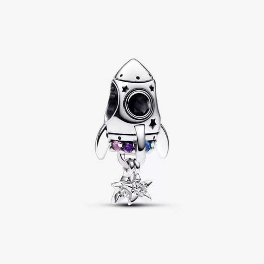 Space Love Rocket Charm