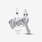 Splittable Heart & Key Dangle Charm