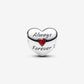 Disney Mickey Mouse & Minnie Mouse Heart Charm