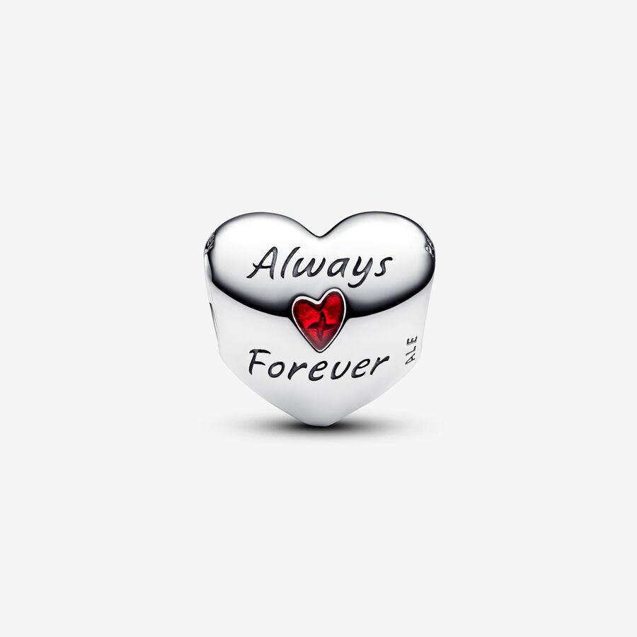 Disney Mickey Mouse & Minnie Mouse Heart Charm