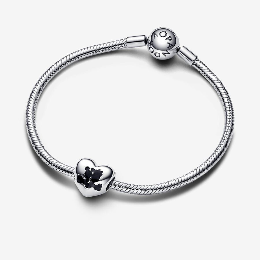 Disney Mickey Mouse & Minnie Mouse Heart Charm