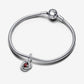 January Red Eternity Circle Dangle Charm