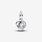 April Clear Eternity Circle Dangle Charm