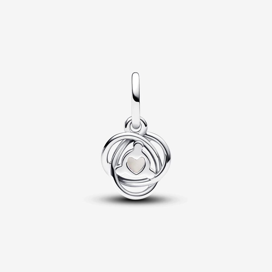 June Freshwater Cultured Pearl Eternity Circle Dangle Charm