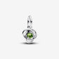 August Spring Green Eternity Circle Dangle Charm
