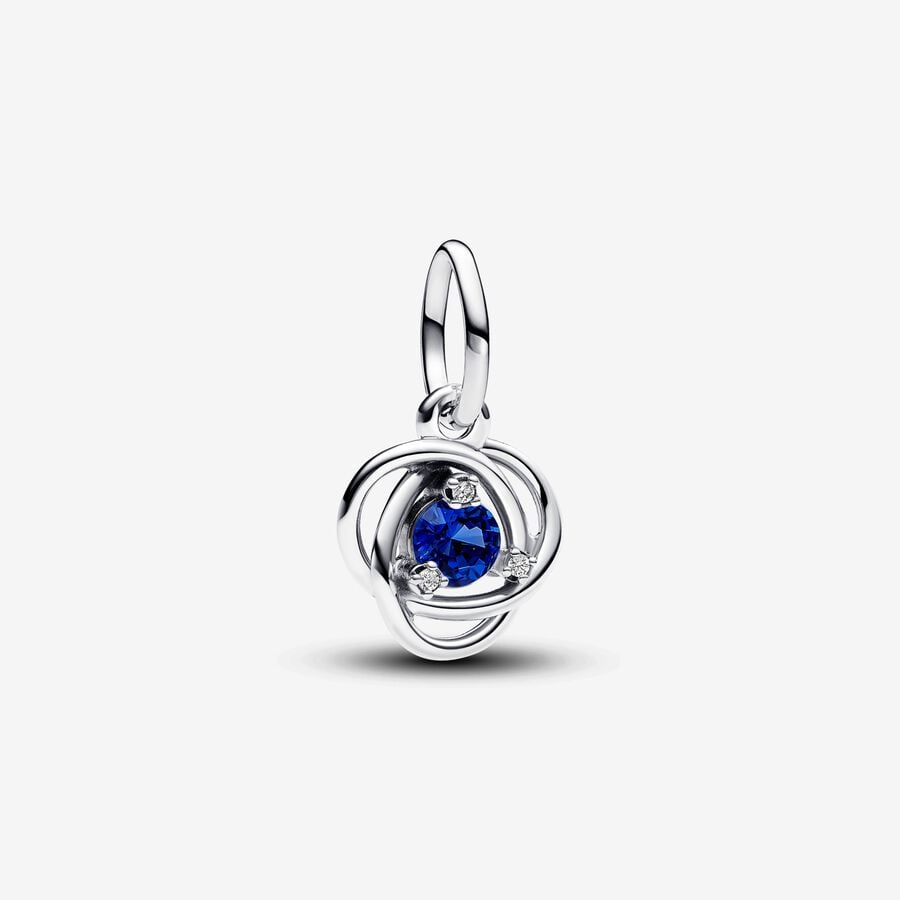 Blue Eternity Circle Dangle Charm
