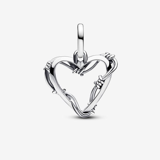 Wire Heart Medallion Charm