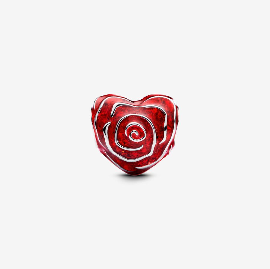 Rose Heart Charm