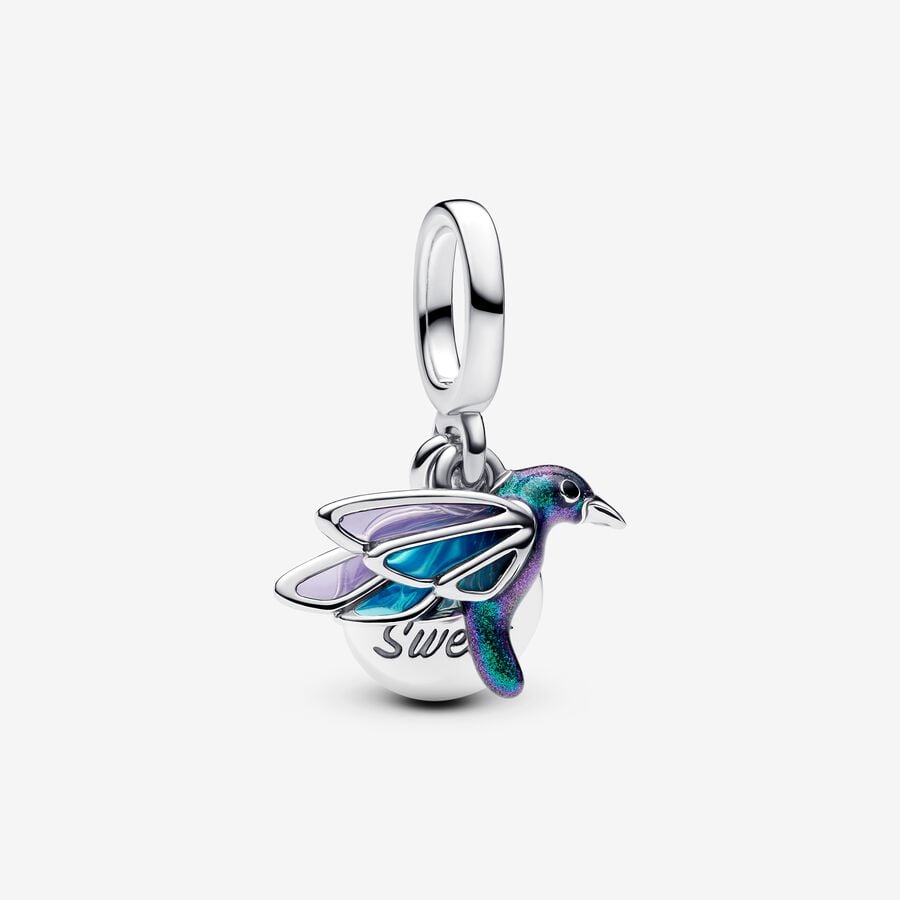 Hummingbird Double Dangle Charm