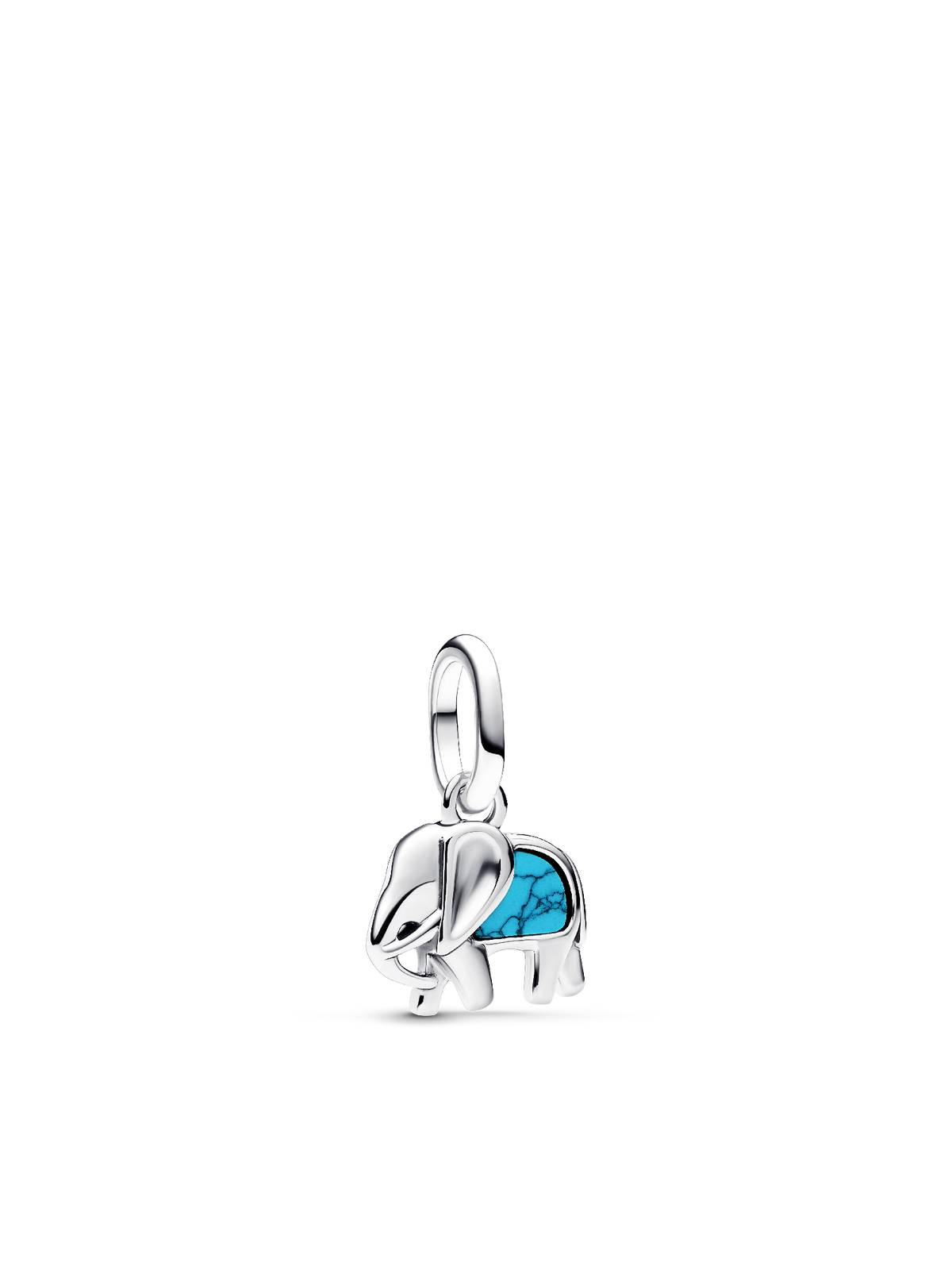 Pandora Turquoise-colored Elephant Mini Dangle Charm