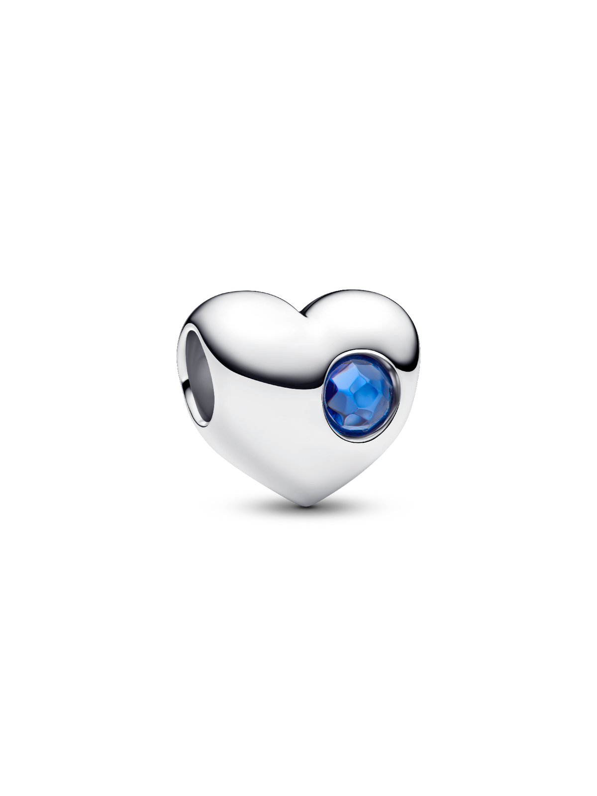 Pandora September Engravable Blue Stone Heart Charm