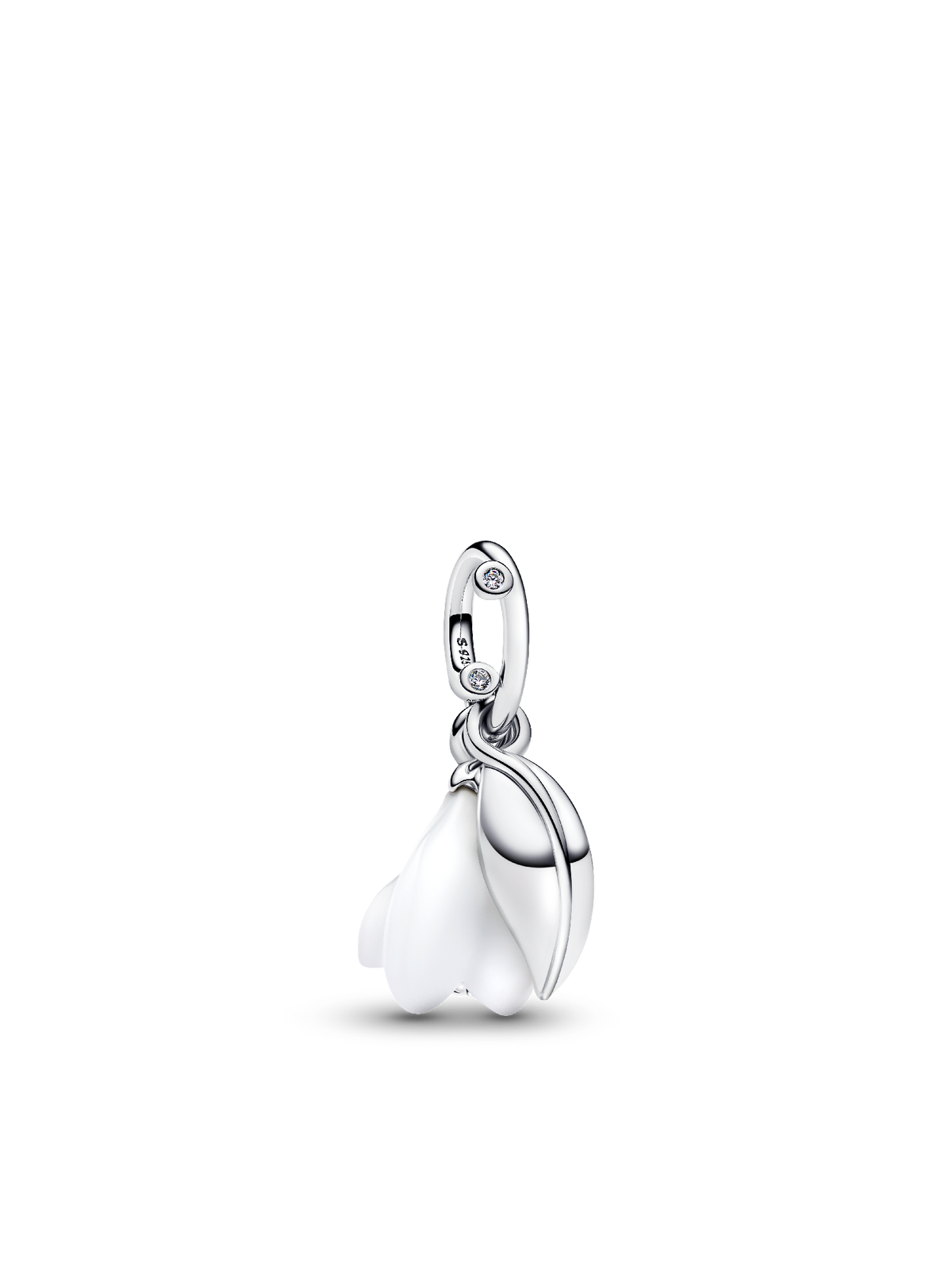 Pandora Snowdrop Flower Dangle Charm