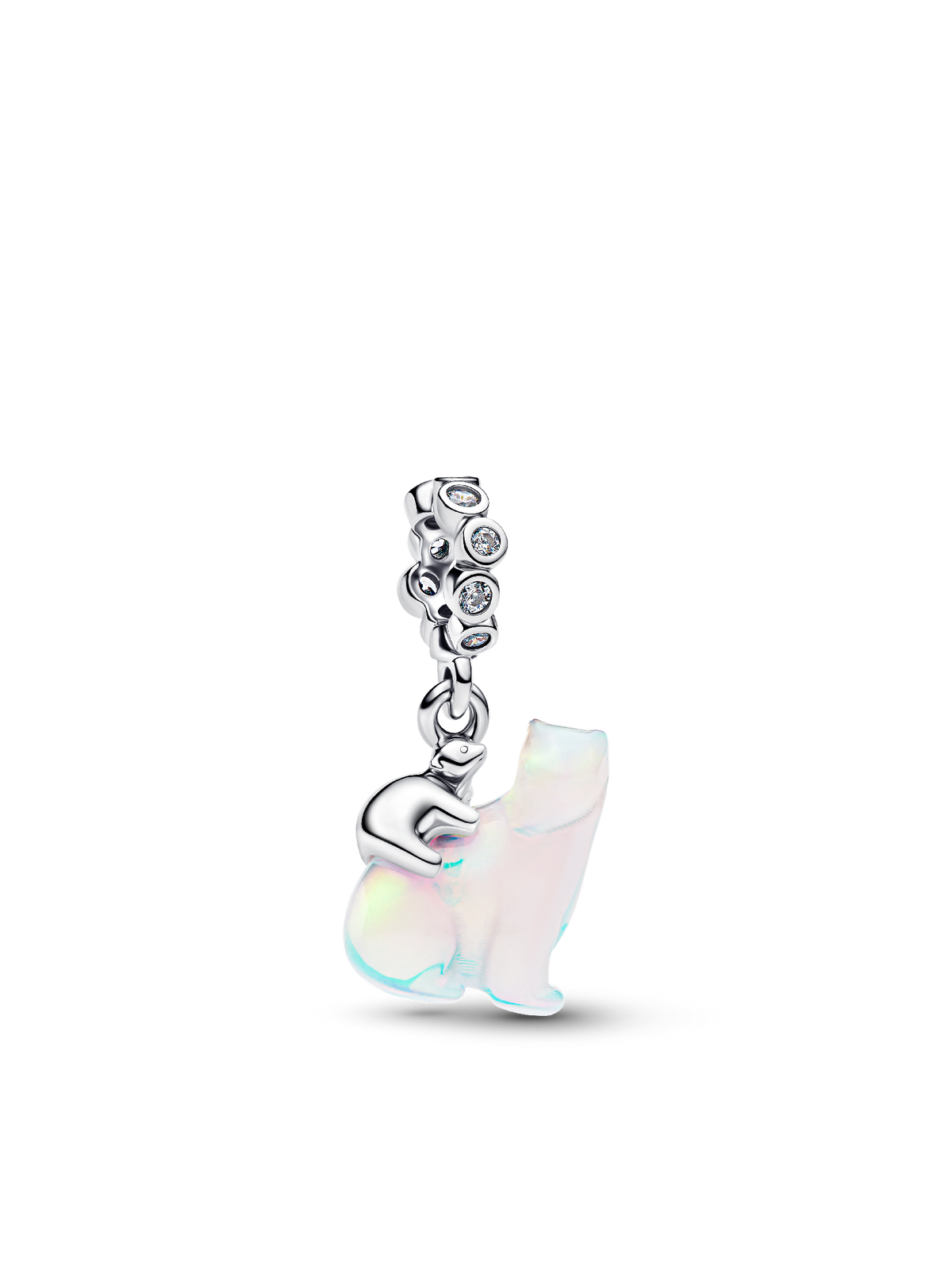 Pandora Polar Bear Mother & Cub Dangle Charm
