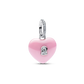 Pandora Pink Ceramic Heart Padlock Dangle Charm
