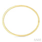 3/8 Ctw Flush Bezel Set Diamond Fashion Bangle in 14K Yellow Gold