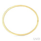 3/8 Ctw Flush Bezel Set Diamond Fashion Bangle in 14K Yellow Gold