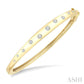 1/2 Ctw Round Cut Diamond Mosaic Fashion Bangle in 10K Yellow Gold