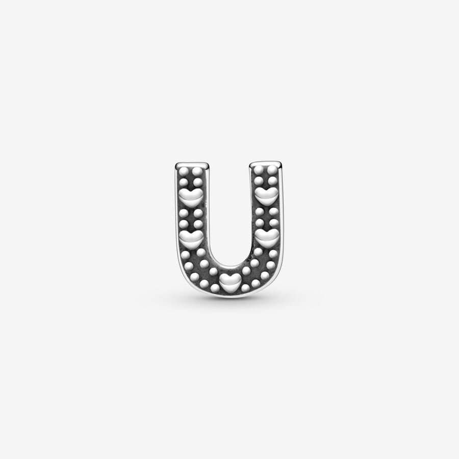 Letter U Alphabet Locket Element