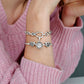 Beaded Open Heart Charm