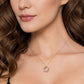 Gabriel & Co. 14K Yellow-White Gold Bujukan Diamond Interlocking Circles Pendant Necklace 1/4CTW