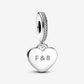 Engravable Heart Tag Dangle Charm