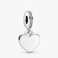 Pandora Engravable Heart Tag Dangle Charm Engraved "Aries Zodiac"