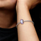 Wavy Lavender Murano Glass Charm