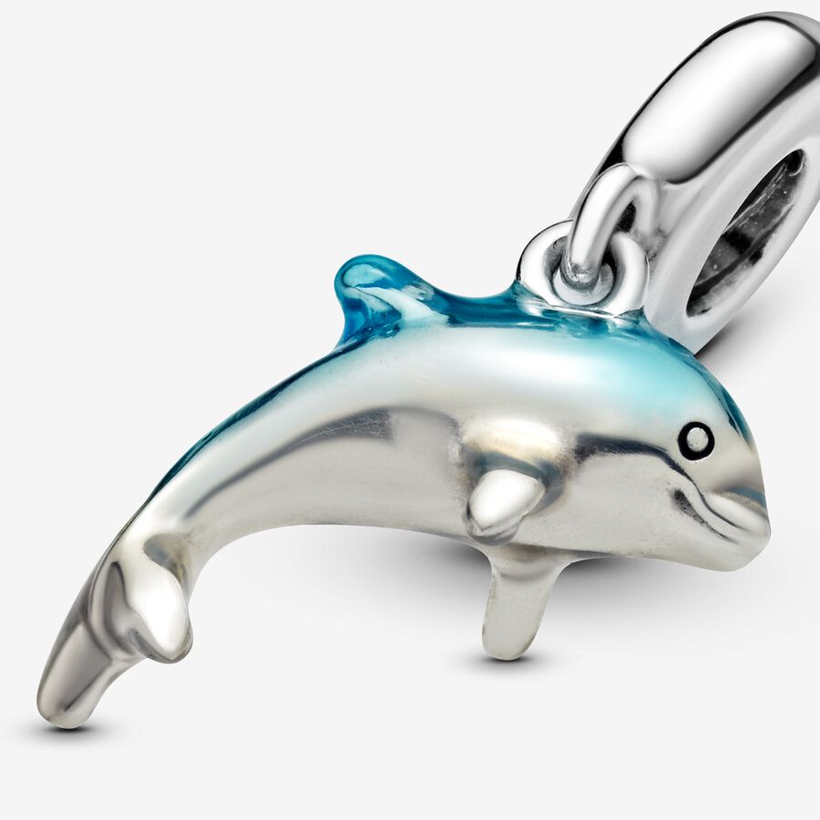 Shimmering Dolphin Dangle Charm Monica Jewelers