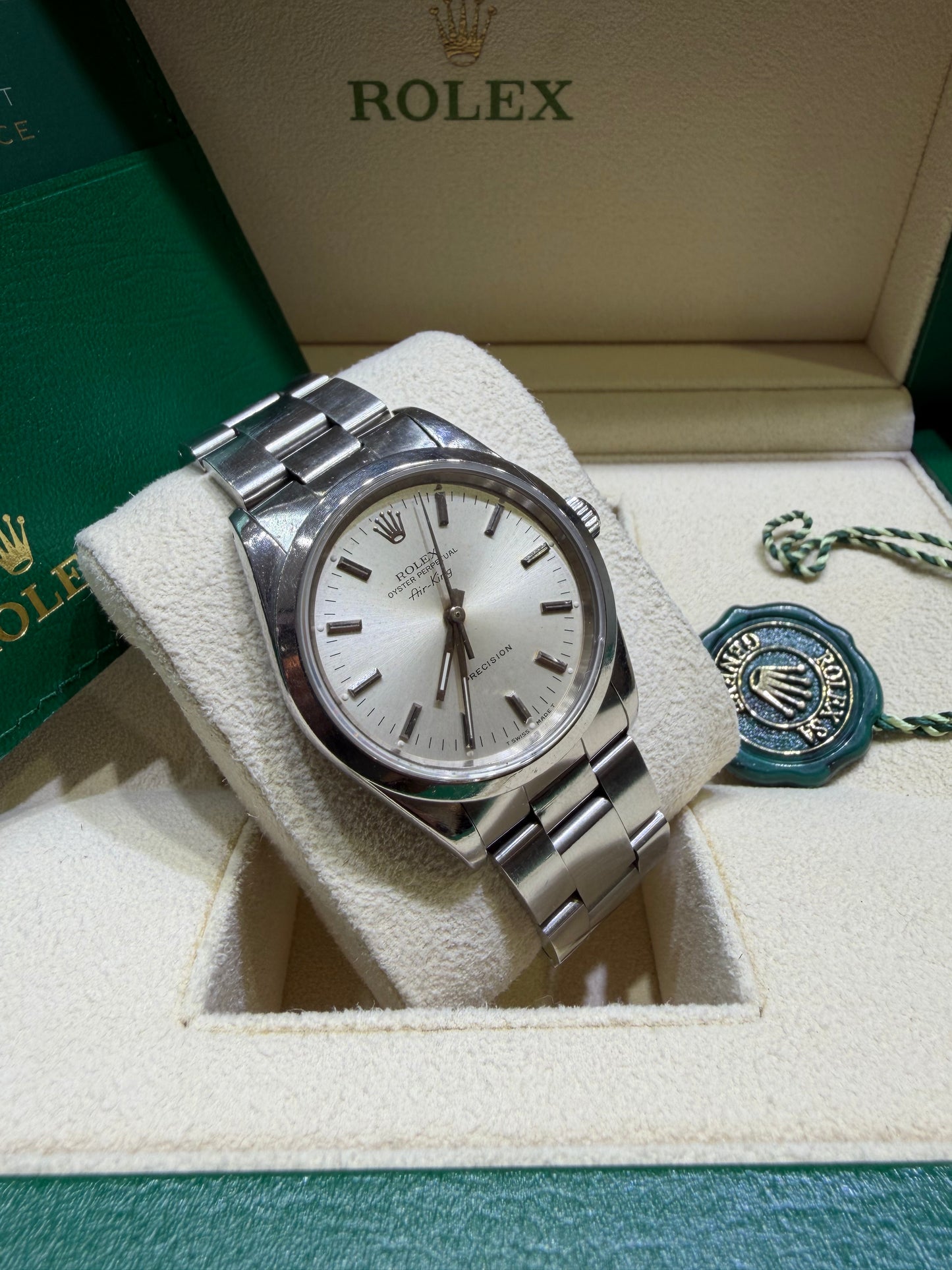 Rolex Air King SS 14000 Silver Dial