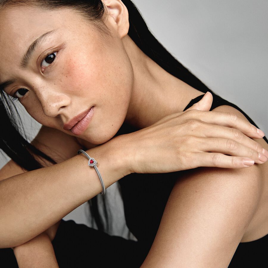 Sparkling Levelled Heart Charm – Monica Jewelers