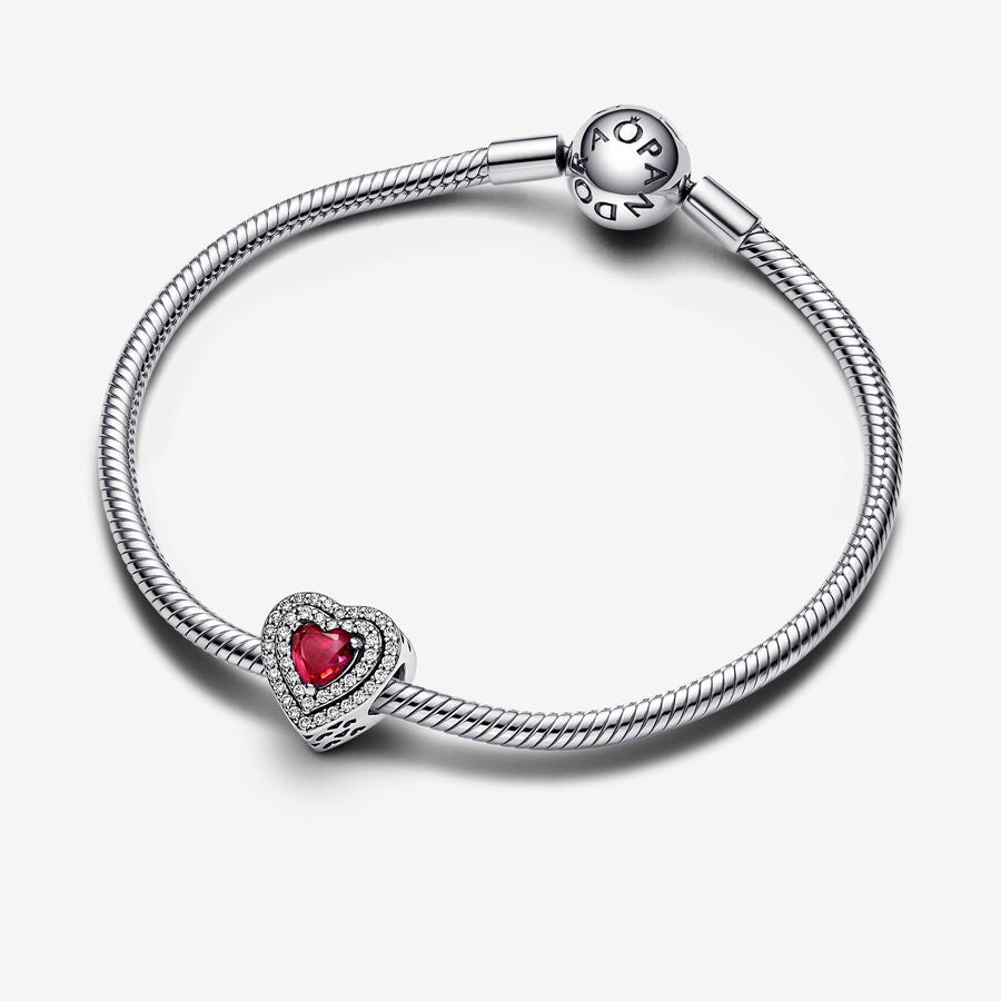 Sparkling Levelled Heart Charm