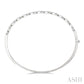 1 1/3 Ctw Marquise and Round Cut Diamond Stackable Bangle in 14K White Gold