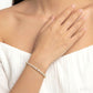 1 1/3 Ctw Marquise and Round Cut Diamond Stackable Bangle in 14K Yellow Gold